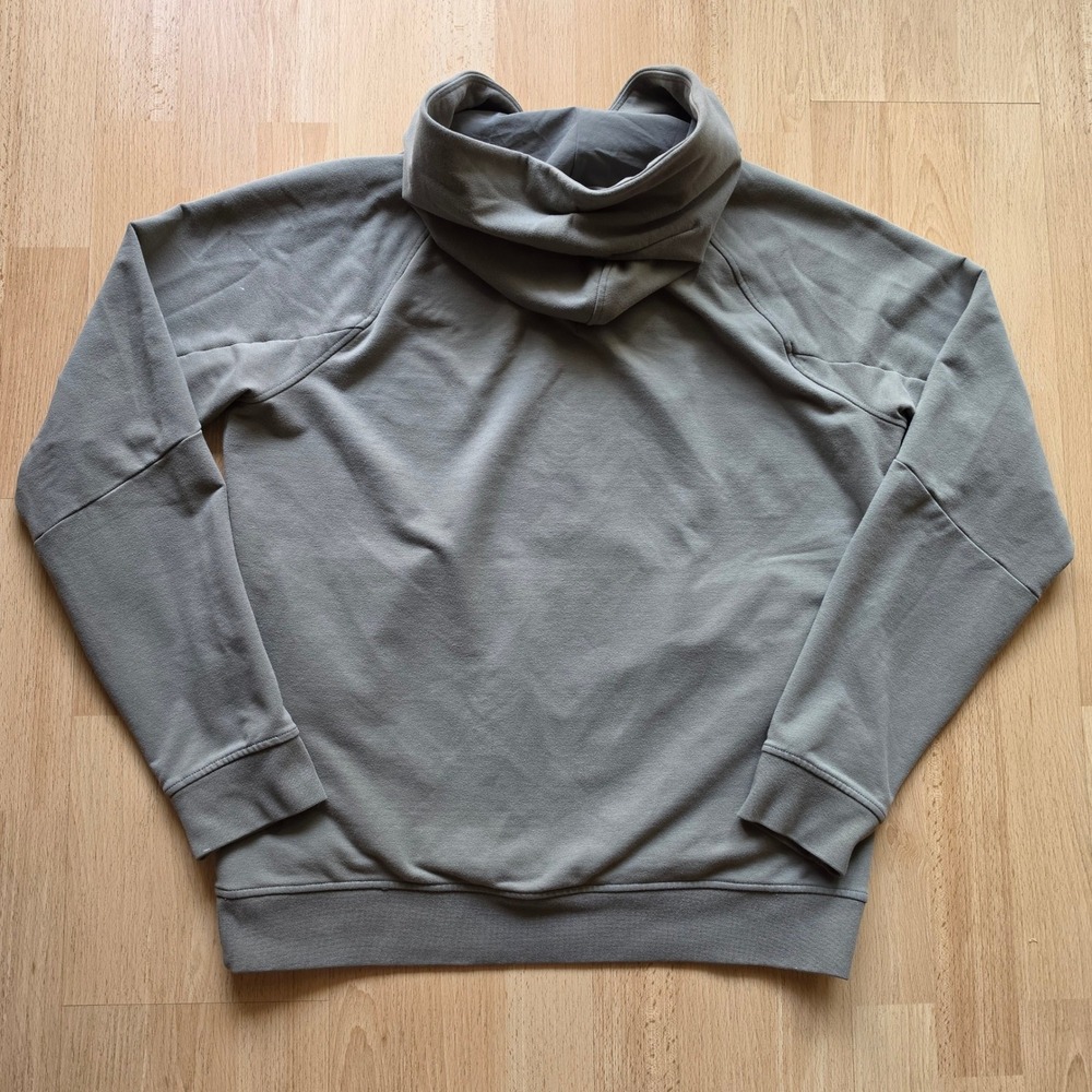 Lululemon City Sweat Pullover Hoodie Mens Medium Sage Green Stretch - Picture 3 of 14